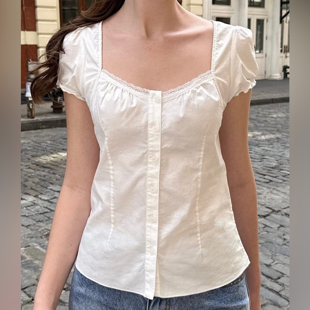Brandy button-up top